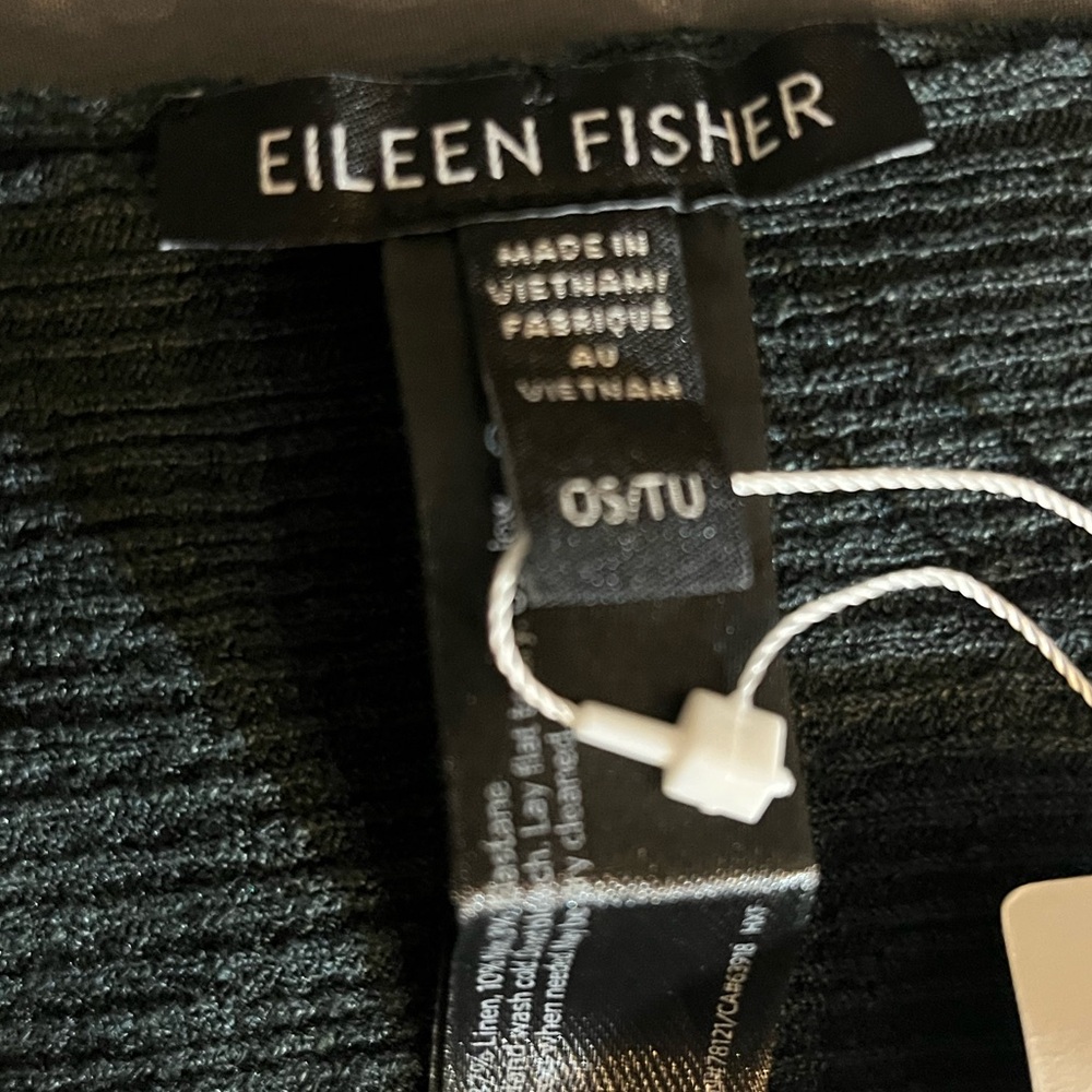 Eileen Fisher Charcoal Poncho - Picture 3 of 6